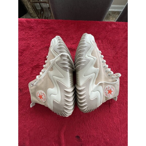 Converse Run Star Motion Hi Mens 7 Women’s 8.5 Unisex Cream - Picture 6 of 11